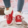 Fall/Winter 2025 New Plus Size Wool Snow Boots Lace-up Thick-soled Round Toe Women