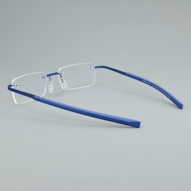 TAG Hezekiah Optical Glasses Frames Men Frameless Eyewear TR90 Eyeglasses Frame 0342 Square Myopia Retro Spectacle Women Reading
