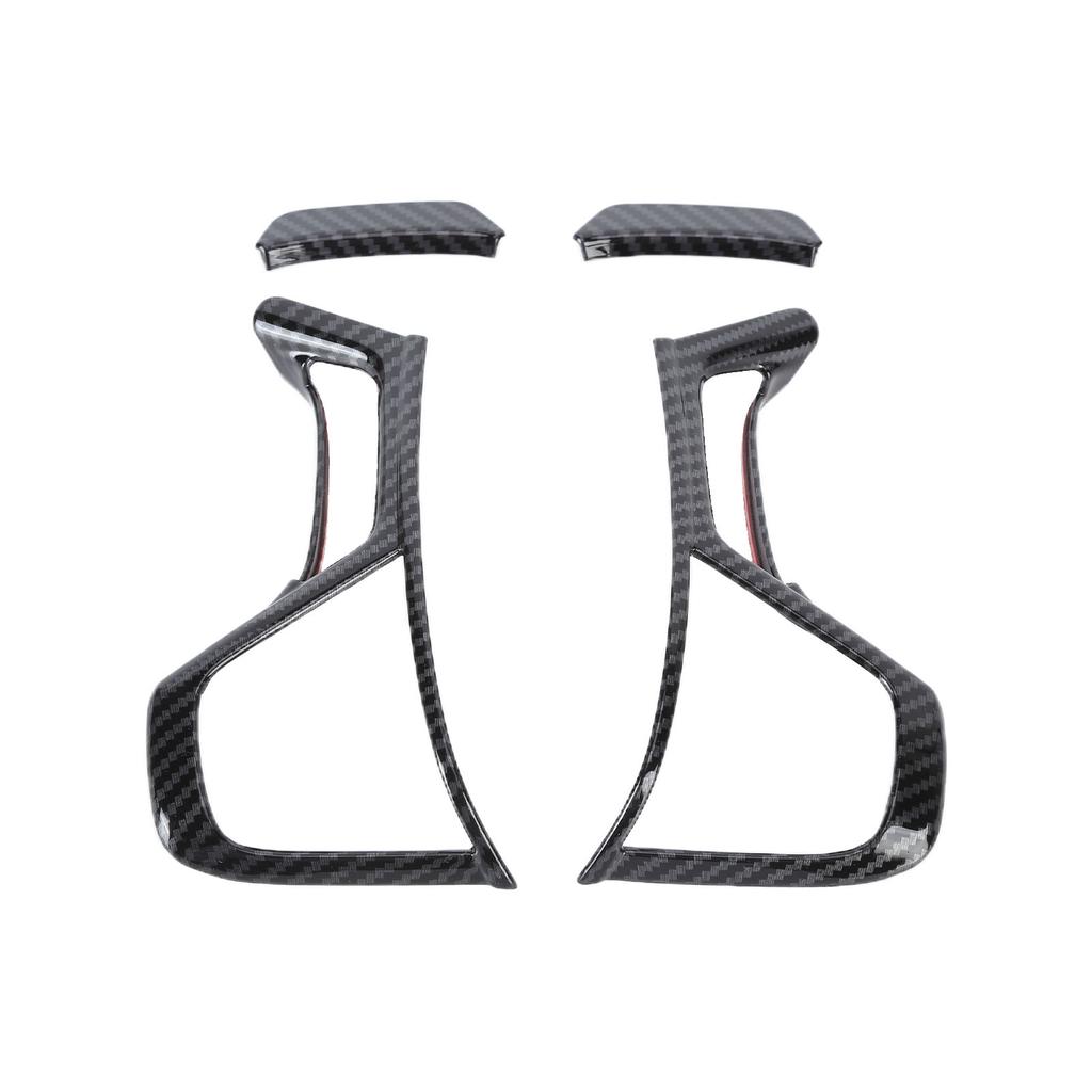 4 pezzi Telaio Volante Auto Stile Fibra di Carbonio Sostituzione per Mitsubishi Pajero Sport 2019-2020