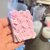3D Rose Rectangle Soap Mold Silicone Flowers Soap Making Mould Handmade Cake Chocolate Dessert Baking Mold Candle Craft Supplies