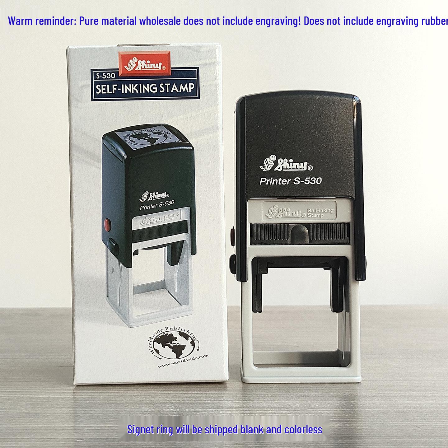 Shiny Self-Inking Custom Engraving Office Seal by Taiwan Teachers