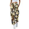 Women's Casual Fashion Halloween Print Casual Pants Sweatpants Long Pants Drawstring Elastic Waistband Cuffed Pants