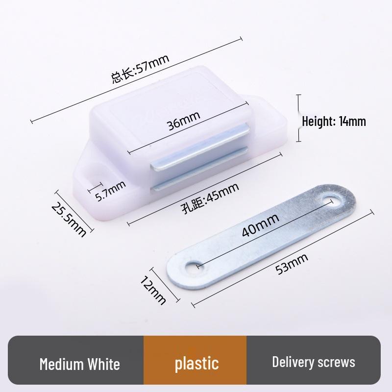 Modern Stainless Steel Magnetic Door Catch - Ball Latch Closure for Cabinet Accessories