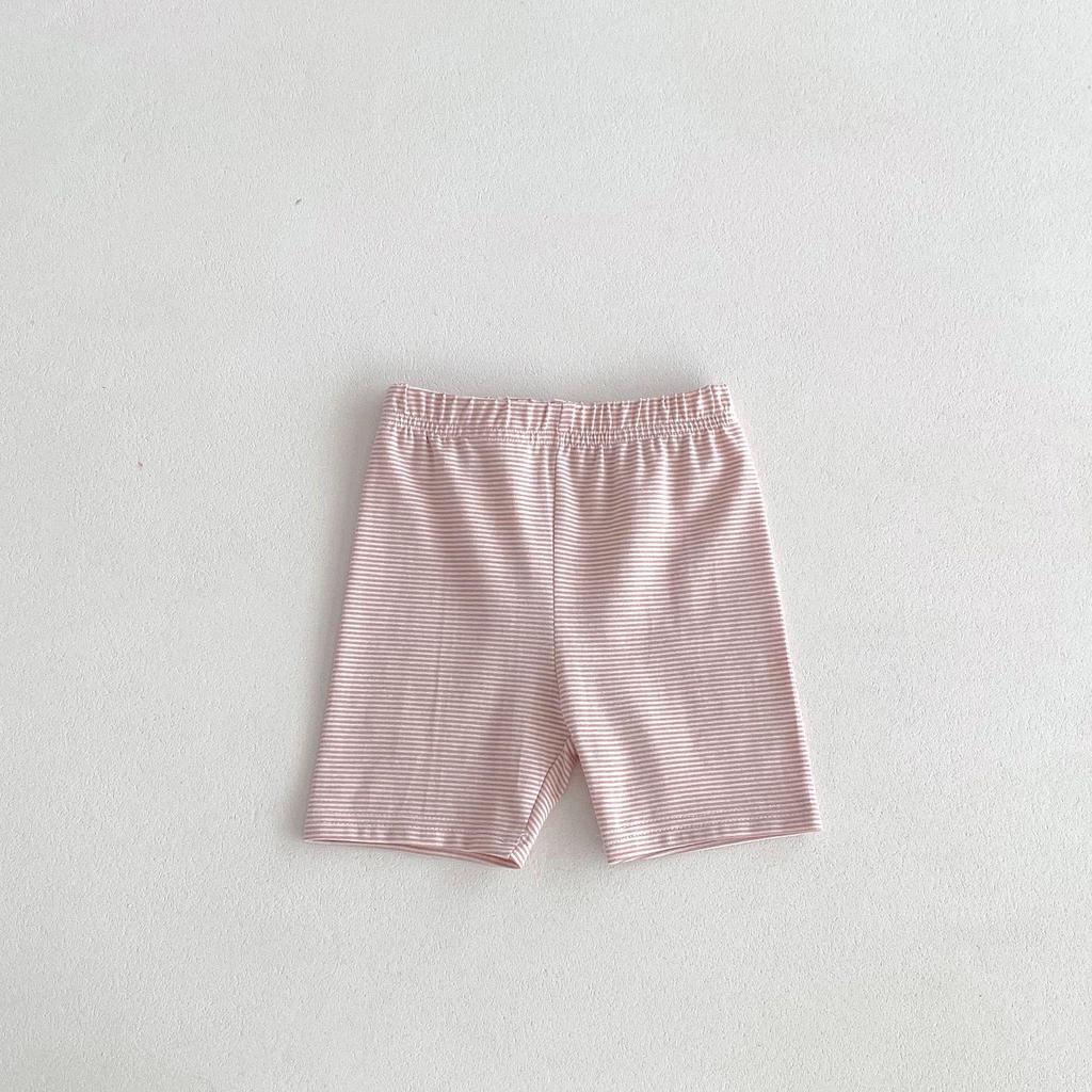 Short-Sleeve Heart T-Shirt & Striped Shorts Set