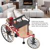 1/12 Scale High Simulation Retro Cycle Rickshaw Model Beautiful Easy Assembly Vintage Bike Model Mini Tricycle Decoration for Home