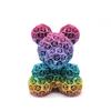 3D Printed Rose Bear Desktop Ornament - Valentine's Day or Birthday Gift Souvenir