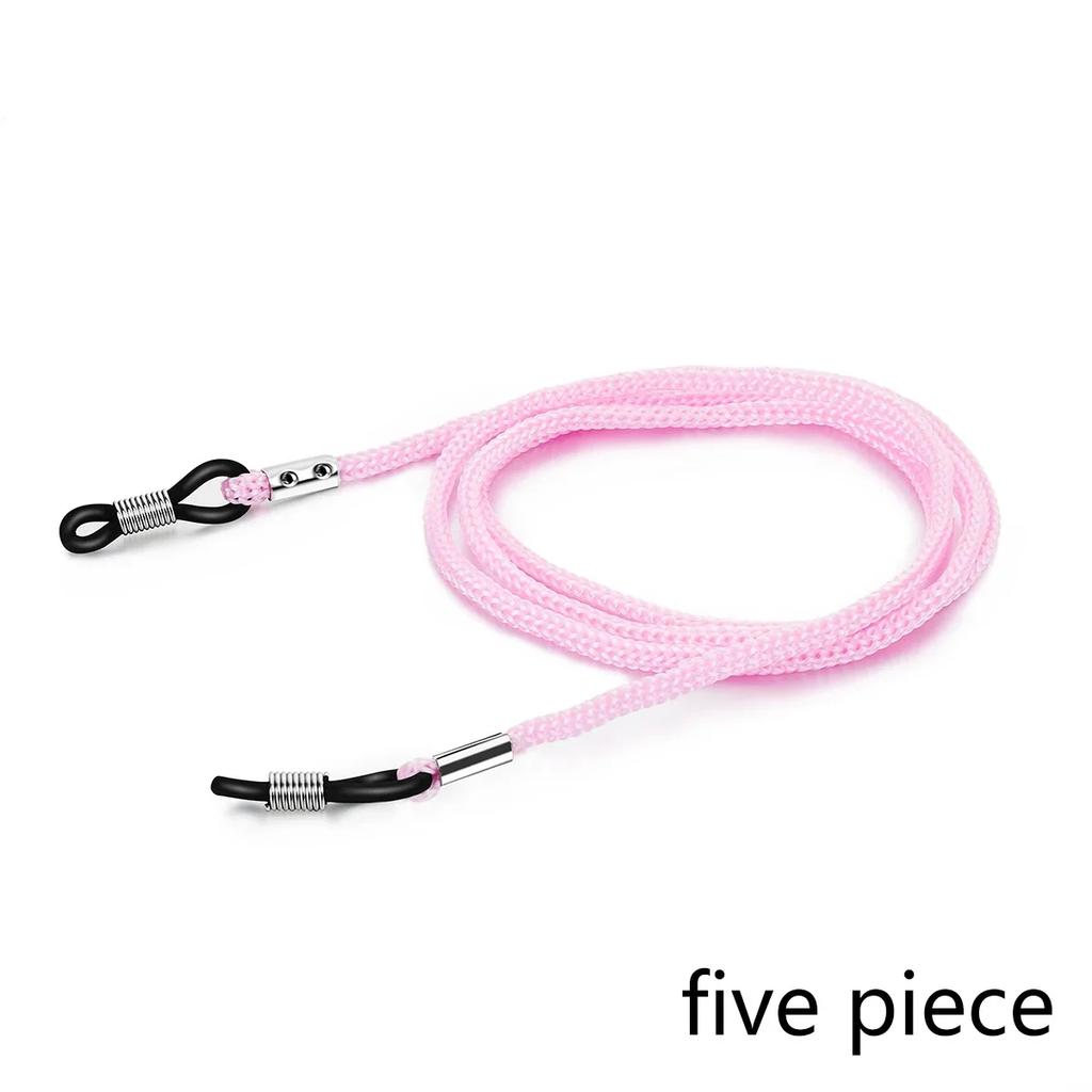 5 Stück Verstellbarer Brillenbandhalter Anti-Rutsch Brillenkordel Seil Sport Sonnenbrillen Kette Lanyard Brillenhalter Damen Herren