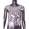 2024 European and American New Style Amazon Sexy Nightclub Sequin Patchwork Vest Top Women's Clothing L21071