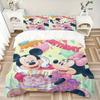 Mickey Minnie'S Birthday Celebration Print 3Pcs Bedding Setduvet Cover With 2 Bedropillowcase Home Birthday Gift