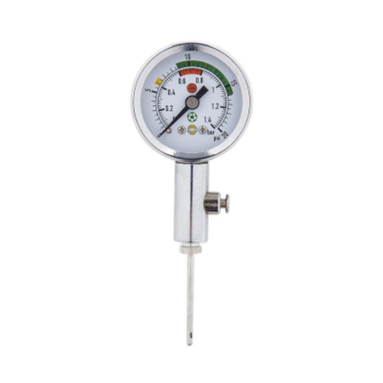 Multi-Sport Ball Air Pressure Gauge: Basketball, Football, Volleyball Referee Tool with Metal Construction