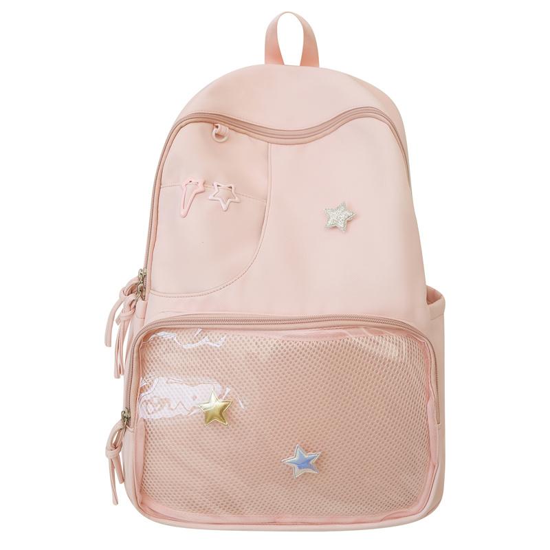 Transparent Large Capacity Student School Bag College Style Women's Backpack