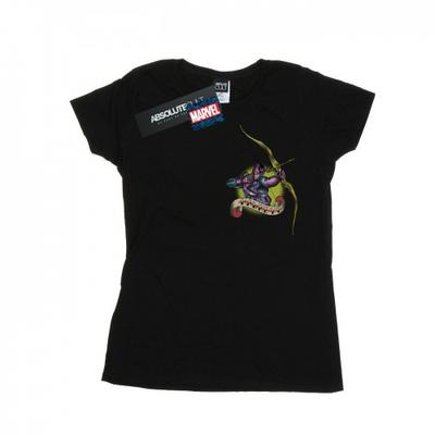 Womens/Ladies Hawkeye Tattoo Breast Print Cotton T-Shirt