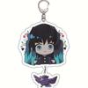 Demon Slayer Keychain Anime Acrylic Backpack Charm Tanjiro Kamado Nezuko Zenitsu Agatsuma Cartoon Accessories Designed for Fans
