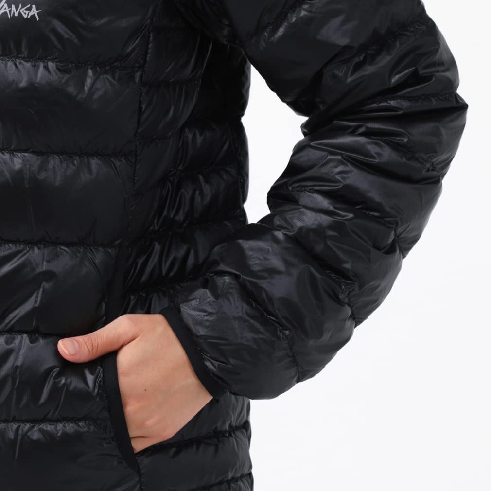 NANGA Inner Down Made in Japan Women's Cardigan, (Black, WM)