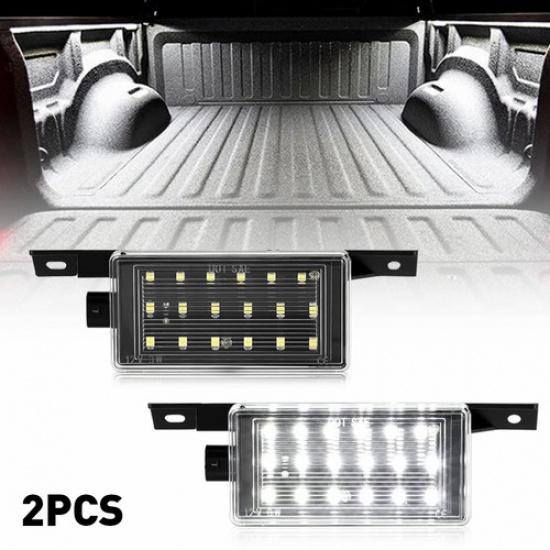2X LED Trunk Lamps Bed Cargo Lights For 2014- GMC Chevrolet Silverado 1500 V