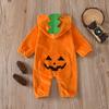 Infant & Toddler Halloween Pumpkin Onesie Romper for Boys & Girls