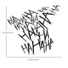 HaHaHa Joker Car Sticker Funny Helmet Decal Motorcycle Reflective Stickers Notebook Phone Stickers For Block Scratches/Window