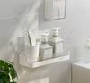 Bathroom Wall Mounted Storage Shelf No Drilling Stainless Steel Shower Caddy Hanging Rack for Toilet Washroom Sink Organizer