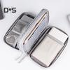 Power Bank Storage Bag Multi-purpose Carrying Case Zipper Closure Large Capacity Mesh Layer Cable Cord Storage Organizer