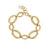Stainless Steel Geometric Chain Bracelet For Women Summer Fashion Accessory