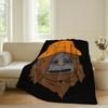 Funny S-Sassy the Sasquatch Blanket For Sofa Office Bed Plane Travel Sleep Read Relax Camping Soft And Warm