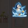 Glow-In-The-Dark Switch Stickers Penguins Elephants Design Self-Adhesive Removable Wall Stickers Suitable For Switches & Outlets