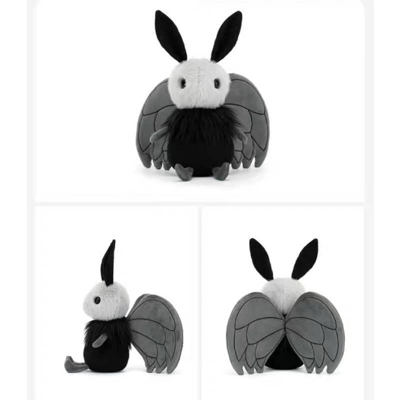 Adorable 20cm Moth Plush Doll Cute Soft Toy Decorative Stuffed Animal