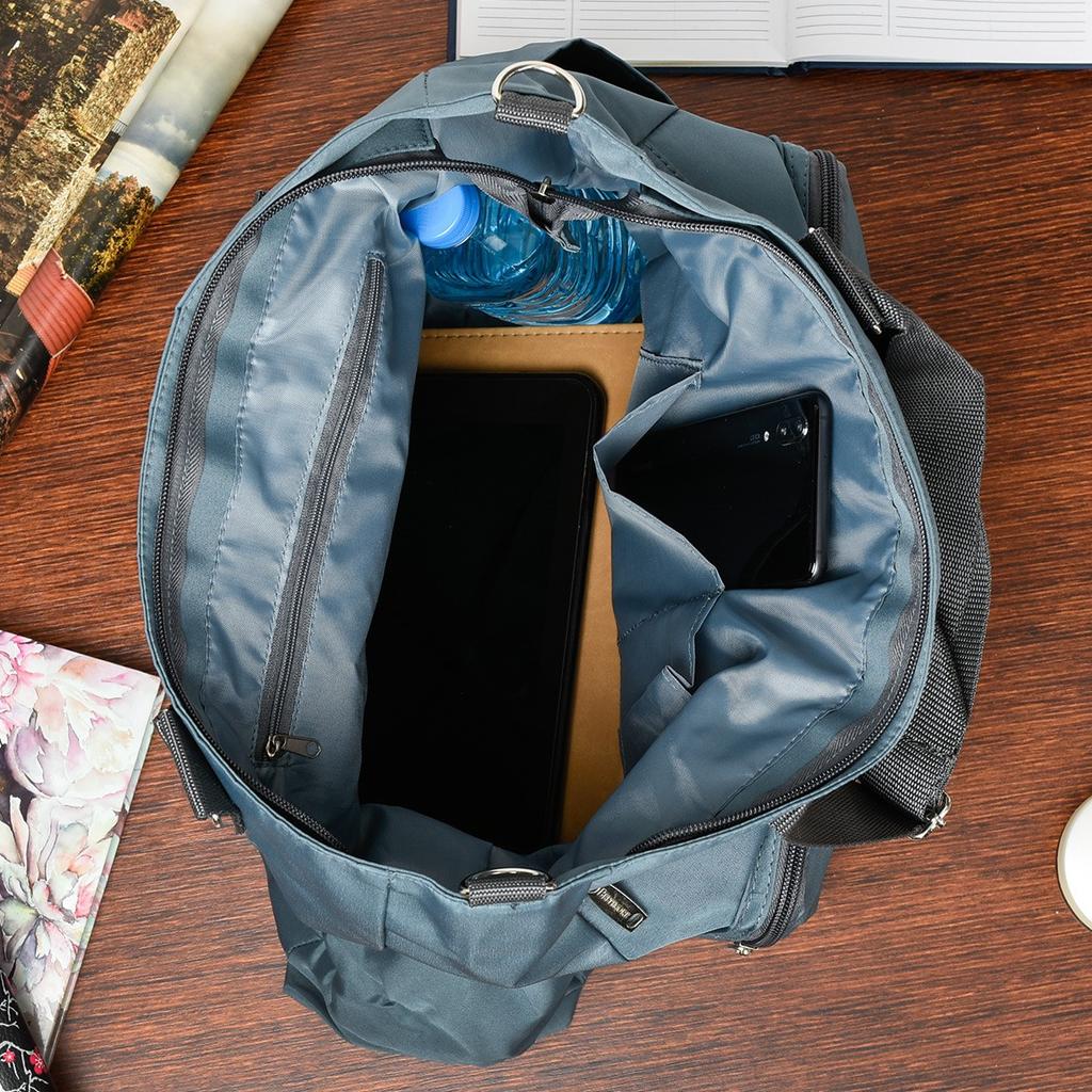 Graue Damenhandtasche Beltimore Leicht Groß A4 J30