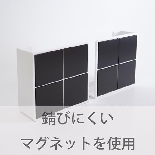 Towa Sangyo Magnetic Bathroom Tablet Holder, Approx. 8.5 X 3.5 X 8.5cm, Magnetic SQ, Easy Mounting, Resin, Rust-Resistant