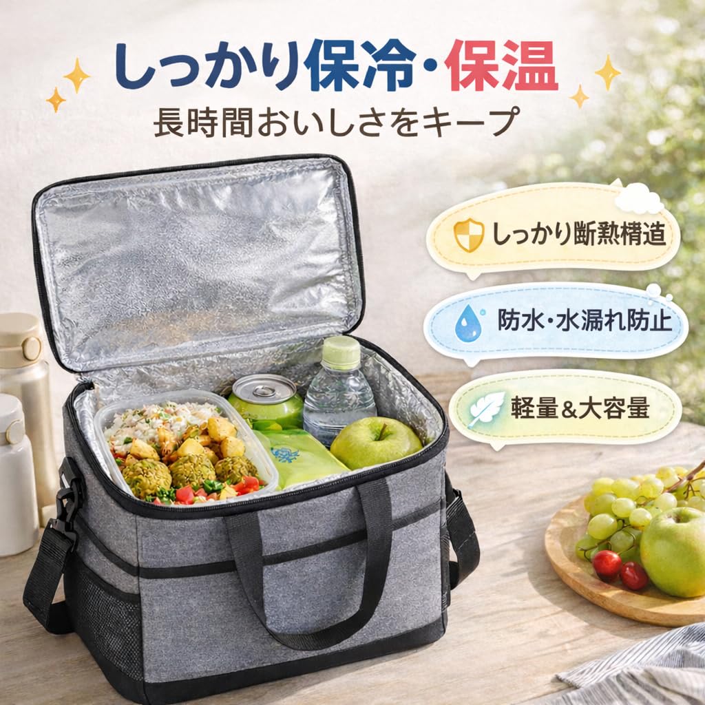 Insulated Cooler Large Capacity Waterproof Oxford for Outdoor Sports Car Bag, Foldable, (27L/18L/35L), Fabric, Activities, Camping, Picnics, Leisure,
