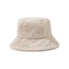 Solid Colors Faux Fur Cap Thickened Warm Fisherman's Hat Fashion Basin Bucket Hats  for Women Girl