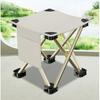 Portable Folding Camping Chairs Outdoors Beach Chair Collapsible Foot Stool Hiking Train Travel Picnic Fishing Chair Seat Tools