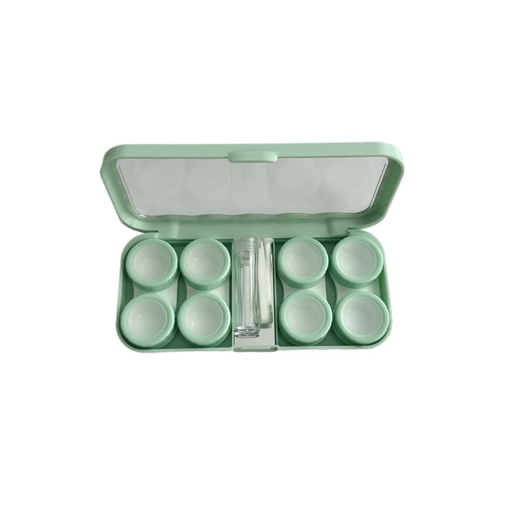 4 Pair Contact Lens Case Contact Lens Storage Box Portable Travel Contact Lenses Case Soak Container Lenses Box for Beauty Pupil