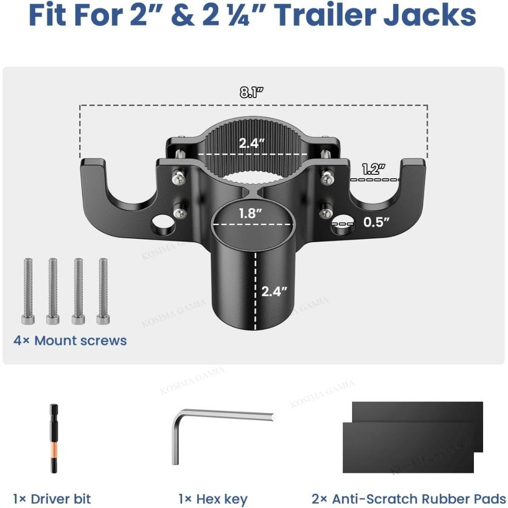 Xiaomi Trailer Towing Chain Organizer RV Tongue Jack Accessories Aluminum 7 Way Plug Holder Heavy Duty Trailer Towing Device