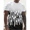 Summer Men's Women's 3D Printing Quick-drying Fitness T-shirts Light Breathable Short-sleeved Tees Fashion Daily Casual Tops