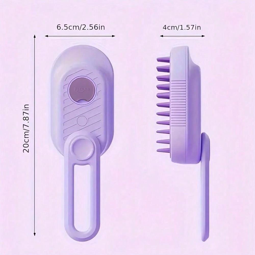 "3-In-1 Cat Brush With Steam, Steamy Cat Brush, Cat Steamy Brush, Cat Hair Brush With Water, Multifunctional Pet Spray Massage Comb, Steam Brush