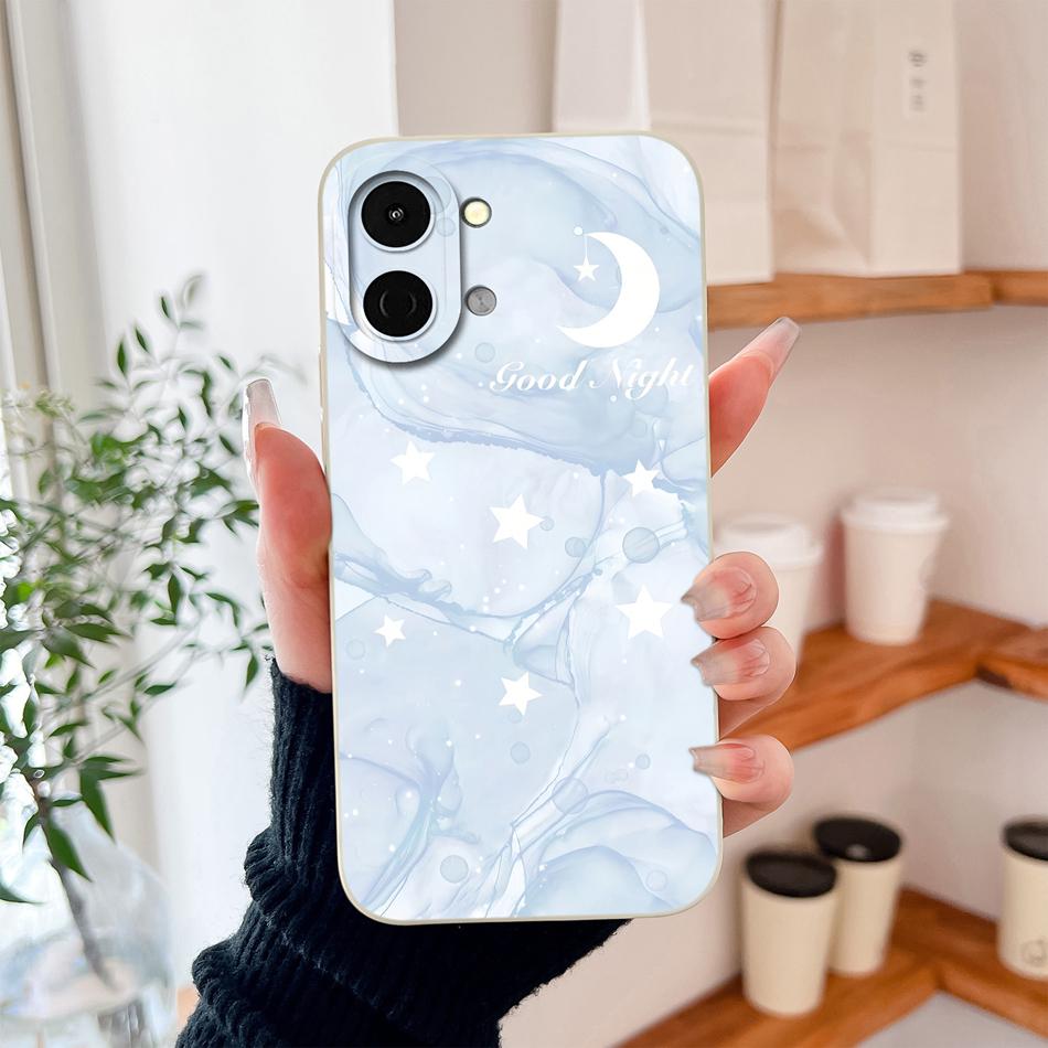 Case For Tecno Pop 20 / Spark Go 3 Stylish Design Back Cover For Tecno Pop20 / Spark Go3 Soft Liquid Silicone Lightweight Shell