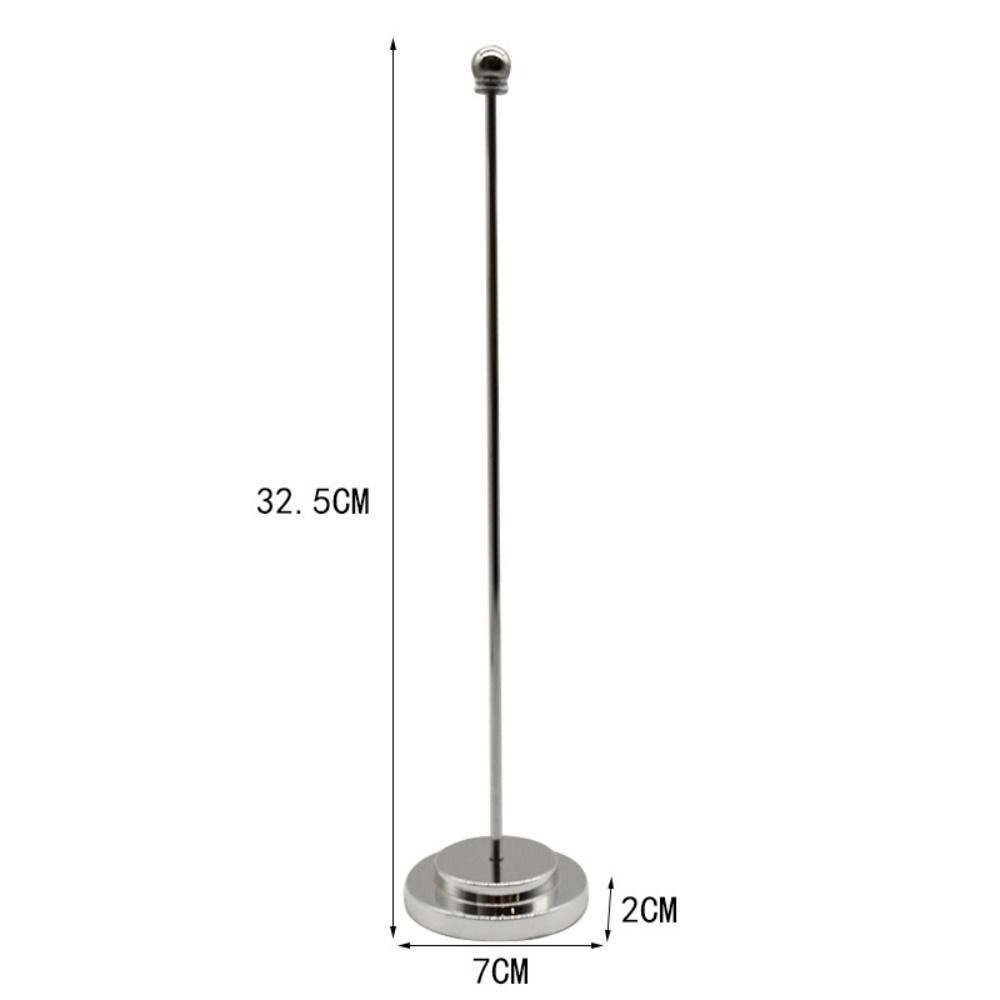 Bezšroubový stolní držák na vlajku Kovový stožár Jednoduchý stojan na vystavení vlajek Zasedací místnost