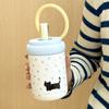 Cartoon Insulated Water Cup Black Cat Straw Drinking Cup Cute Thermos Bottle  Children