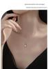 925 Sterling Silver Bowknot Skirt Fan Pendant Necklace for Women - High-End Design Clavicle Chain, Niche Style