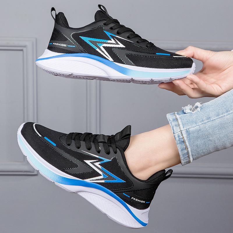 2025 Spring Large Size Running Shoes Women's Shock Absorption Ultra-light Sports Shoes Women's Breathable Mesh Shoes Student Body Test Shoes