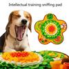 Haustier-Slow-Feeding-Schnüffelmatten für Hunde Fördern gesunde Essgewohnheiten und Riechen-Anreicherung Blumen-Design Slow Feeder