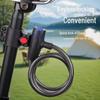 Electric Bike & Mountain Bike Anti-Theft Chain Lock: Portable and Secure Bicycle Battery Lock