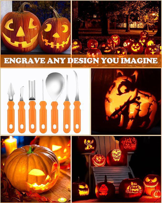 Halloween Pumpkin Lantern Carving Tool Set - Expression Knives