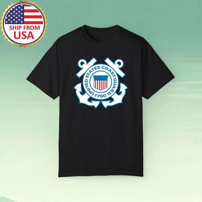US-Küstenwache Herren Schwarz Größe S-5XL
