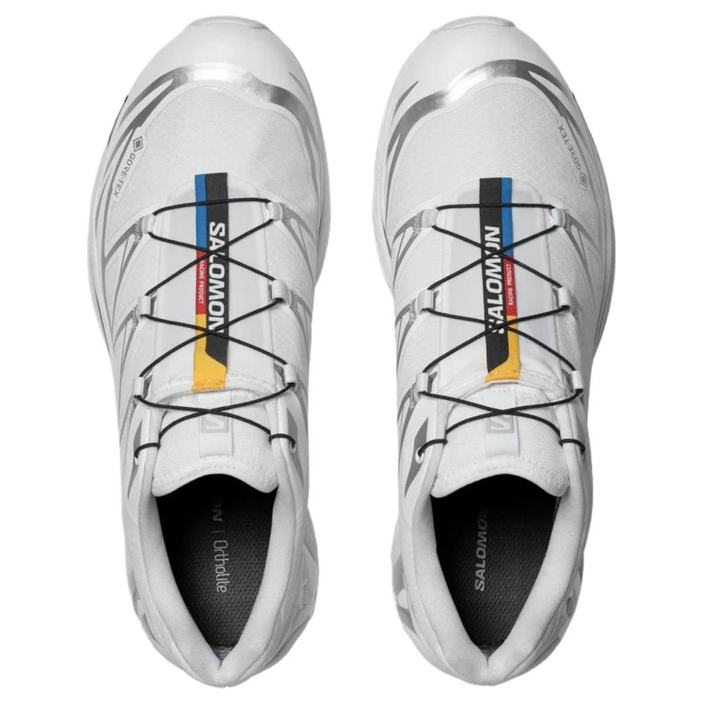 SALOMON Xt-6 Gtx Comfortable Lightweight Breathable Shock Absorbing Waterproof Low-Top Running Shoes Unisex Running Shoes White 475811