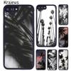 Krajews Black White Tropical Palm Trees Phone Case Cover For iPhone 17 Air 16 15 14 Plus 11 12 13 Pro Max Coque
