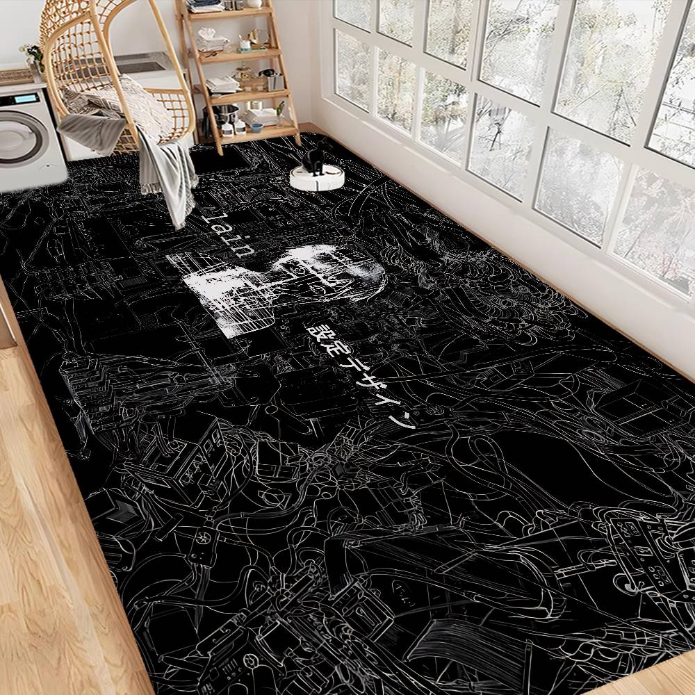 Serial Experiments Lain Floor Mat Retro Multiple Choice Living Room Kitchen Rug Non Slip Modern Home Decor