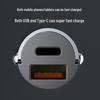Unsichtbarer 100W Dual PD Schnell-Autoladeadapter