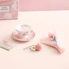 Keramik Rosa Kaffeetasse Untertasse Niedliches Kaninchen Mädchen Herz Tasse Mädchen Souvenir Fortgeschrittener Sinn Nische Niedliche Tasse